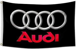 Kasflag Banner Flag Compatible with Audi Flag (3x5ft,150D Poly) Car Decor For Outdoor Room Man Cave