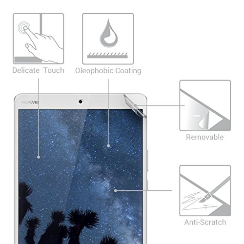 2x kwmobile Folie matt für Huawei MediaPad M3 8.4 Displayschutzfolie – Schutzfolie Anti-Fingerabdruck Displayschutz Displayfolie entspiegelt - 2