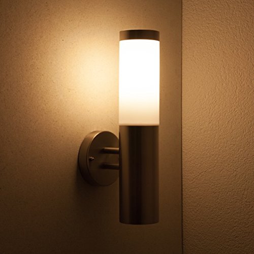 Betterlighting BT1003A UP Außenwandleuchte, E27, silber, 7,8 x 14,5 x 36 cm - 3