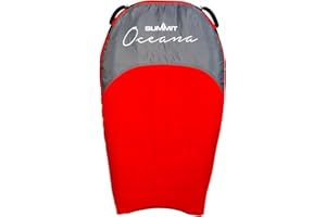 QUICKDRAW SUPPLIES Inflatable Bodyboard with Handles & Leash 106cm x 60cm – Lightweight Surf Body Board for Sea & Beach – Compact Boogie Board with Mesh Bag – Max Weight 100kg – Easy Inflate & Repair Patch