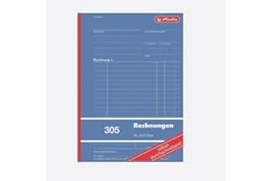 Herlitz Księga rachunkowa 305, samokopiujący, format A5, 2 x 40 arkuszy