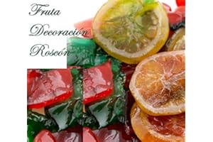 EL PARAÍSO DE LAS ESPECIAS Roscón de Reyes Fruta Escarchada Decoración 150 grs - Panettone Italiano Fruta 150 grs