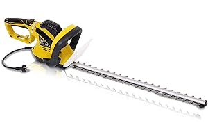 GARLAND Set 652VE-V20 - Cortasetos eléctrico enchufable - Potencia 750W, Peso 3,6 Kg, Cuchilla de 73 cm de 24 mm Entre Dientes con Engranajes en 2 escalones y asa rotable 90º.