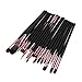 DDLBiz 20pcs Make Up Sets Soft Powder Foundation Eyeshadow Eyeliner Lip Makeup Brushes (Color 1)