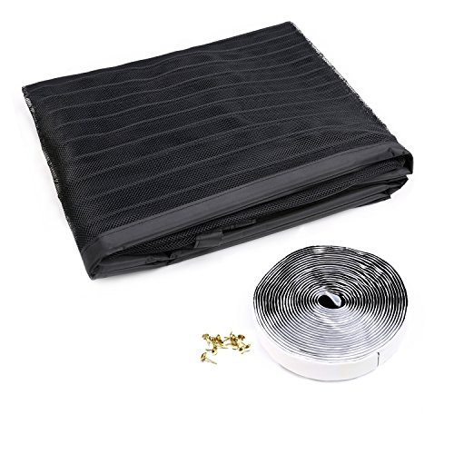 Fliegengitter Tür Insektenschutz Magnet Fliegenvorhang 90*210 | 110*220 – Klebmontage ohne Bohren – Vorhang für Balkontür Wohnzimmer Schiebetür Terrassentür - 9