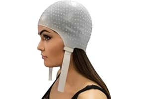 JONLAKI Hervorhebungskappe, Haarfärbung, Hervorhebungshut, Silikon, Wiederverwendbar, Flexible Haarfarbkappe, Hochelastisch, Faltbarer Haarfärbehut