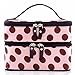 Chic Lady's Dot Case Makeup Cosmetic Tool Storage Toiletry (Pink)