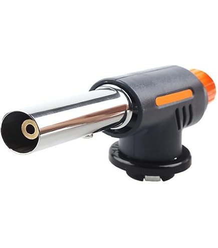 Chalumeau de cuisine à flamme réglable (gaz non inclus) pour la cuisine - Briquet pour crème brûlée, barbecue, artisanat, soudure légère Chalumeau de cuisine à flamme réglable (gaz non inclus) pour la cuisine - Briquet pour crème brûlée, barbecue, artisanat, soudure légère
