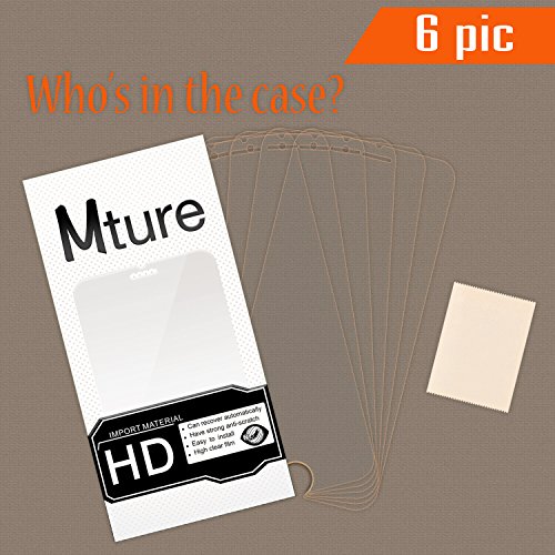 6-pack iPhone 6s Schutzfolie Mture Displayschutz für iPhone 6 / 6s 4.7 Transparent Schutzfolie Screen Protector Ultra Klar Film Stressfreie, Blasenfreie Installation, Anti-Fingerabdruck High Definition LCD Displayschutzfolie (HD Clear) - 3