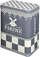 Comptoir de Famille 155370 Bo&icirc;te Gigogne M&eacute;tal Blanc/Gris 28 x 26 x 20 cm Lot de 4