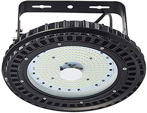 Himanjie 250W UFO Haute Baie LED Spot Lumen Imperméable IP65 High Bay Lumière Blanc Phare de Travail Lampe de minière pour Usine Industrie Atelier chantier avec SMD 5730 Ampoul