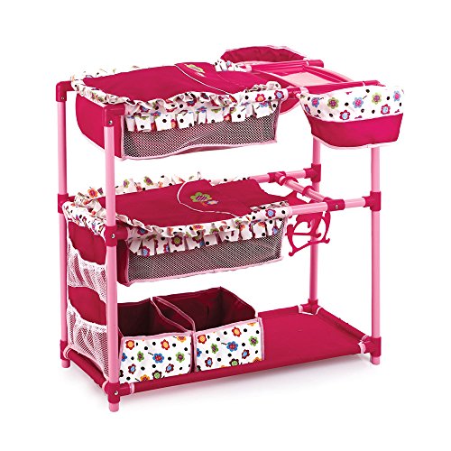 Preisvergleich Produktbild Hauck D91893 - Zwillingspuppen-Spielcenter, flower burgundy