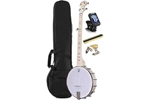 GOOD TIME Deering Goodtime 5-String Openback Banjo with Padded Bag and Tuner