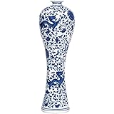 China jarrón de cerámica azul y blanco porcelana china hecho a mano decorativo florero para sala de estar, decoración del hog