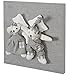 Plush Raised Pictures For Baby/ Nursery (Grey Sleeping Bear Couple)