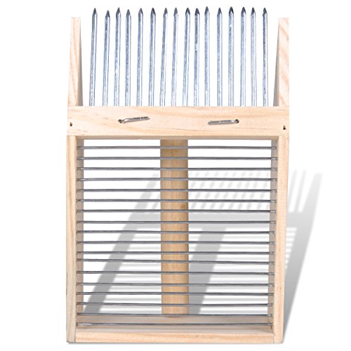 vidaXL Beerenpflücker Beerenkamm Holz Erntehelfer für Heidelbeeren Preiselbeeren 140642 - 5