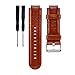 Produktbild Hunpta Ersatz aus weichem Lederarmband Band + Tool für Garmin Ansatz S2 S4 (Braun)