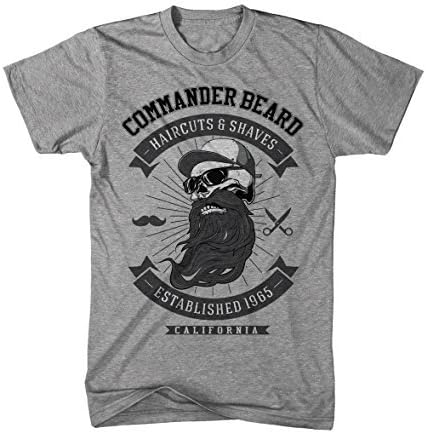 Monkey Print Men's T-Shirt Commander Beard California Hairdresser Gangster