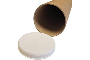 Wegmann Versandhülse rund , Versandrolle für Zeichnungen, Poster, Bilder, braun, mit Deckel, A0 (88x8cm)