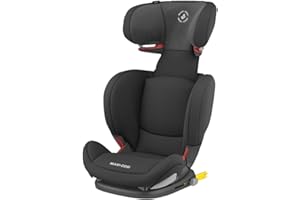 Maxi-Cosi RodiFix AirProtect Silla de Coche ISOFIX, 15 - 36 kg, 3.5 - 12 Años, Reclinable, Reposacabezas/Respaldo Ajustable, Protección Lateral Adicional, Abrochado Rápido, Authentic Black