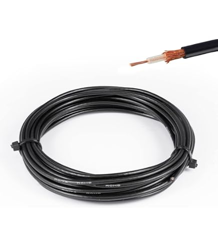 Câble Coaxial RG316/U Urcianow - 4.57m - 50 Ohms - Faible Perte - Flexible (-40°C à +165°C) - Pour Antenne, Satellite