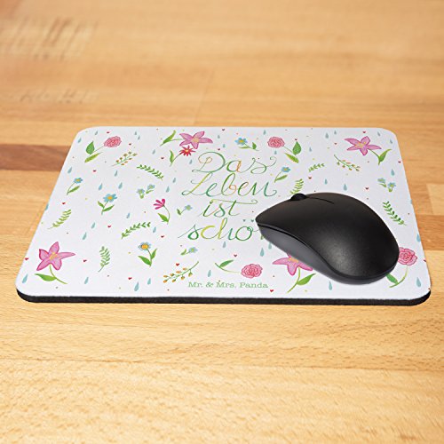 Mr. & Mrs. Panda Mauspad Druck Blumen Das Leben ist schön – 100% handmade & handbedruckt – Blumen, Blümchen, Flowerpower, Leben, das Leben ist schön, Mouse Pad, Mousepad, Computer, PC, Männer, Mauspad, Maus, Geschenk, Druck, Schenken, Motiv, Arbeitszimmer, Arbeit, Büro Blumen, Blümchen, Flowerpower, Leben, das Leben ist schön, - 4