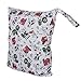 Reusable Baby Cloth Diaper Bag Double Zipper 36 x 30cm (Farm Pattern)