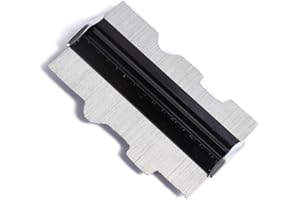 BYUTFA Calibro di Contorno 6 Pollici Profilo Metallico Calibro Forma Duplicatore Strumento di precisione Duplicatori di Contorno multifunzionali Nero