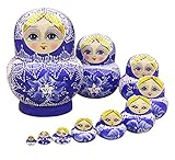 russische babuschka kostüm Handarbeit nicole Russische Matroschka Puppe Doll Souvenir Matrjoschka Babuschka 10 Stücken (a)
