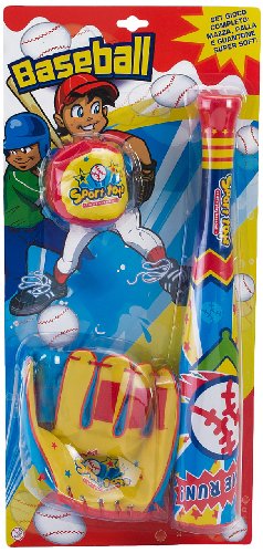 Globo Toys Globo - 36723 Summer Poker Baseball Game with Ball and Gloves