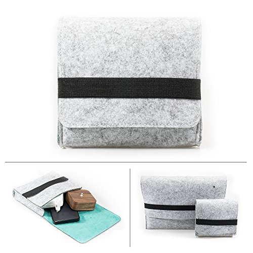 FORMGUT   Filz Aufbewahrungstasche  T  schchen  kleine Zubeh  rtasche f  r Accessoires  Maus Mouse  Handy  HDD  Kabel  Netzteil  Schminke  Kosmetik  W