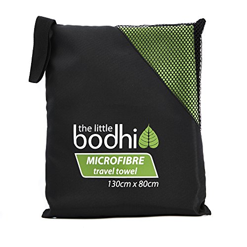 Microfaser Reisehandtuch 130cm x 80cm – Packtowl / Camping Handtücher – Microfibre travel towel (Green / Grün) - 2