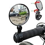 Mumustar 2PCS Mini Bike Mirrors Rear View Adjustable Handlebar Glasses 360 ° Rotation For Mountain Road Bike Bicycle Cycling Accessory