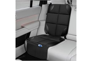 CGEAMDY Protecteur de Siège de Voiture, Protection Siège Voiture pour Enfant/Chien, Couvre Siège Auto Antidérapage, avec Poches Organisateur, Universel pour Sièges Enfants Coques Bébé et Rehausseurs