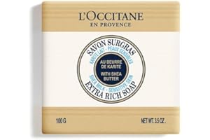 L'OCCITANE - Jabón corporal y facial extrasuave Leche de karité - 100 g - Pieles sensibles - Fabricado en Francia