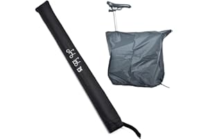 WHYCHSTORE Housse anti-poussière pour vélo pliable Brompton, protège cadre avec sac de rangement bonus, Sac de Sacoche étanche à la Poussière Pliable Sac de Pluie Housse de Pluie pour Vélos