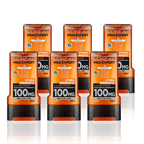 L' Oreal Men Expert Hydra Energetic gel doccia 300 ml Confezione da 6