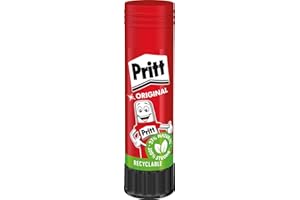 Pritt Colla stick, colla sicura e adatta ai bambini per arti e mestieri, colla forte per scuola e ufficio, 1x 43 g Pritt stick