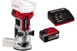 Einhell Professional Affleureuse sans fil TP-ET 18 Li BL-Solo Power X-Change (18 V, Li-Ion, hauteur de course 40 mm, moteur sans charbon) avec Chargeur et Batterie 5,2Ah