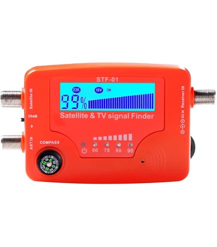 Rilevatore Di Segnale TV Digitale Terrestre - Misuratore Di Potenza Antenna DVB-T Con Display LED E Bussola Rilevatore Di Segnale TV Digitale Terrestre - Misuratore Di Potenza Antenna DVB-T Con Display LED E Bussola