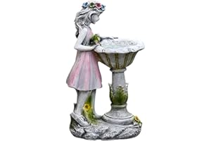 AYAAA Solar Light Guardian Angel Flower Fairy Solar Resin Angel Figure Sculpture Waterproof Garden Villa Garden Garden Decoration Statue Flower Fairy Solar Lamp