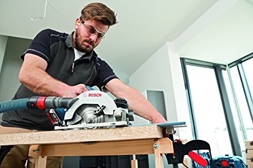 Bosch Professional GKS 18V-57 G Akku-Kreissäge, mit 2 x 18 V 5,0 Ah Akku, Schnitttiefe: 57 mm (bei 90°), L-Boxx, 06016A2100 - 6