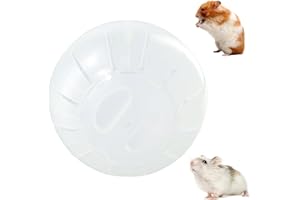 CATIME Sfera di esercizio per criceti, trasparente ruote per piccoli animali, palla criceto 14,5 cm, palla da corsa per criceti, porcellini d'India, gerbilli, riccio esercizio (bianco)