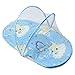 KINGSO Baby Infant Foldable Tent Mosquito Crib Bed Net Travel Canopy Playpen Pillow Blue