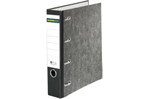 ‎SCHÄFER SHOP SCHÄFER SHOP Doppel-Ordner 2xA5 Extrabreit 80mm - Profi Aktenordner Qualitäts-Hebelmechanik - Made in Germany - Elegantes Wolkenmarmor Design