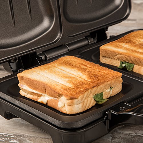 Ultratec XXL Sandwichtoaster ST900, Doppel Toast Sandwichmaker, 900