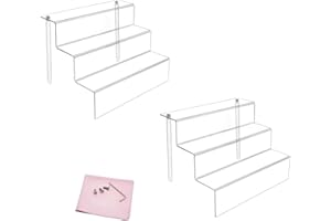 Combination of Life 30.5x21.6x22.2cm 2-Stück Acryl transparente expositor Con estantes en 3 niveles Aufsteller Acryl Treppe 3 Stufen