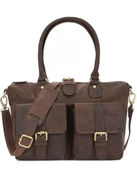 LEABAGS San Diego Shopper aus echtem Büffel-Leder im Vintage Look