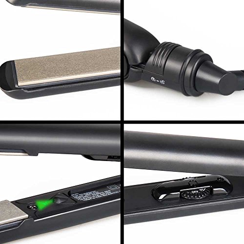MHD Professional Haarglätter,Glätteisen mit Negative Bügeleisen Technologie für glattere Haare mit 2x Frei Salon Haarklammer - 2