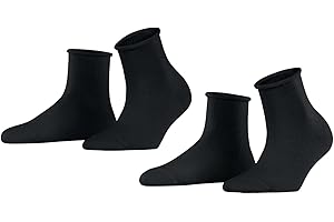 ESPRIT Damskie Cozy Dot 2-Pack Krótkie Skarpetki oddychająca regulująca temperaturę neutralizująca zapachy wełna jednokolorowe 2 Pak